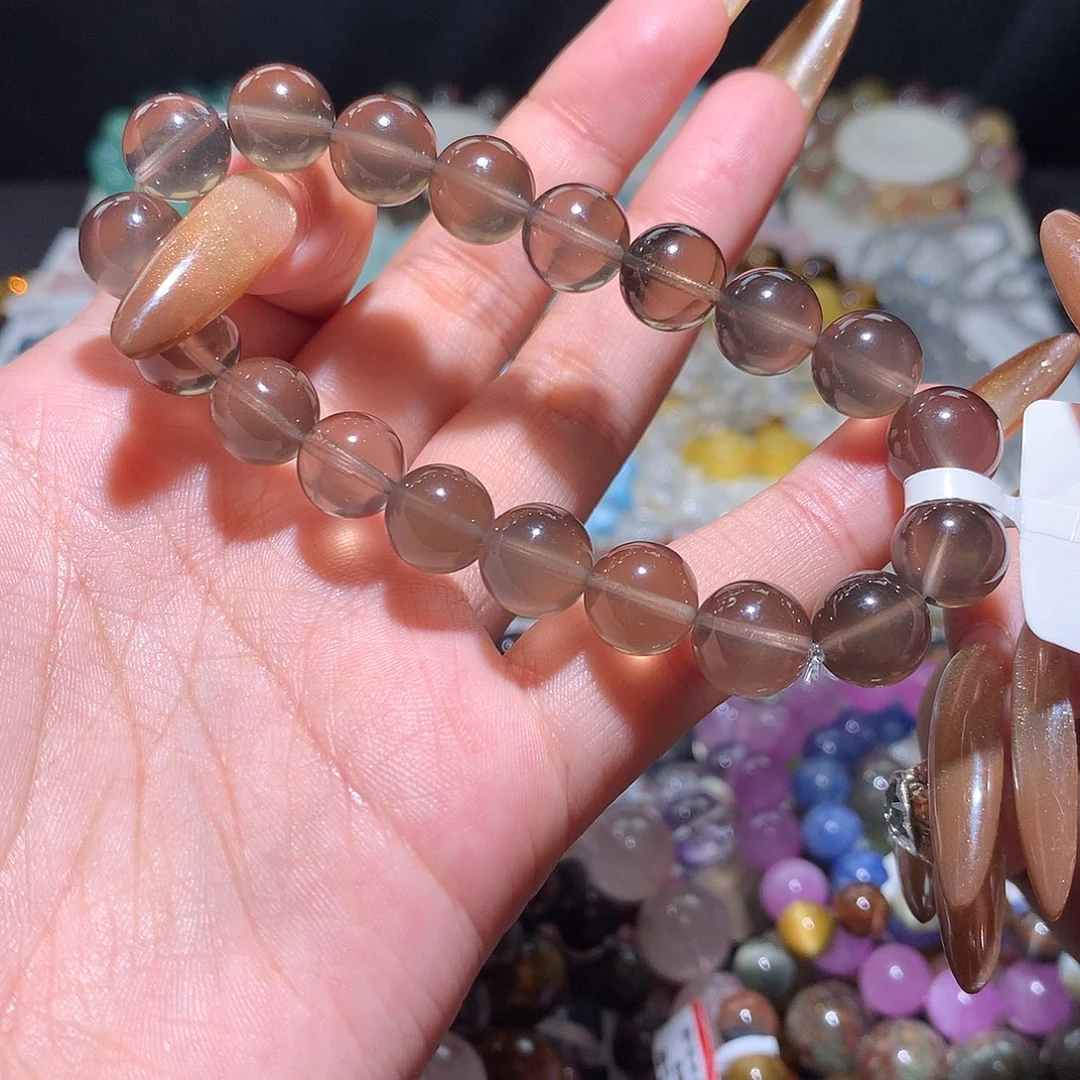 未镶嵌手链水晶双A体茶晶10