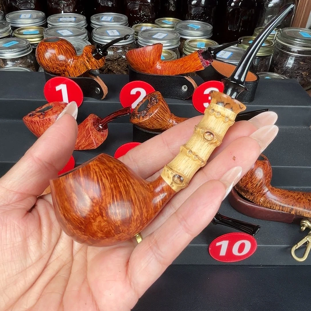 小默石楠木竹节苹果烟斗