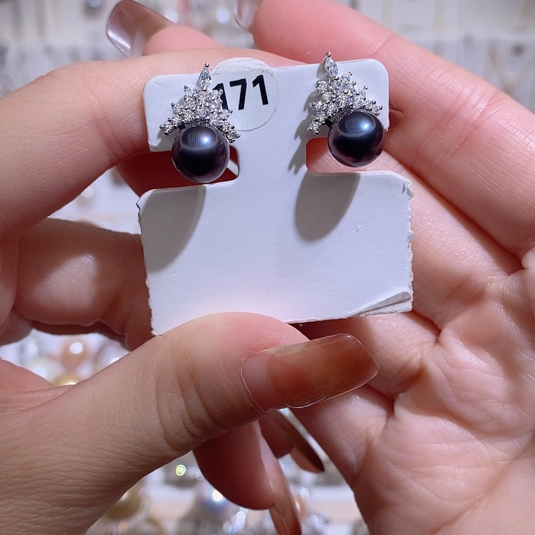 未镶嵌耳饰淡水珍珠w