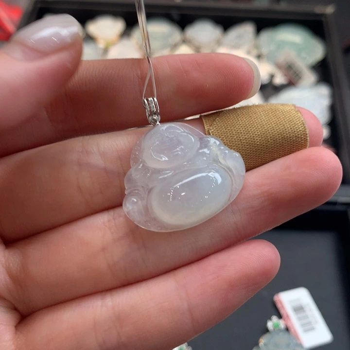 翡翠18K金镶嵌颈饰22