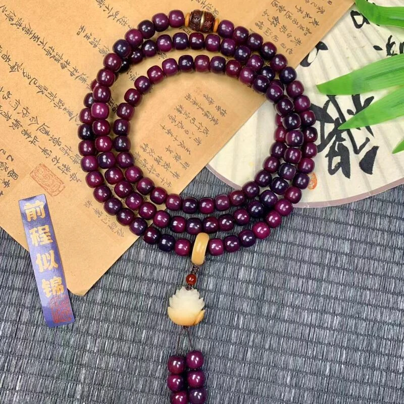 万紫千红莲花款 多圈菩提手串