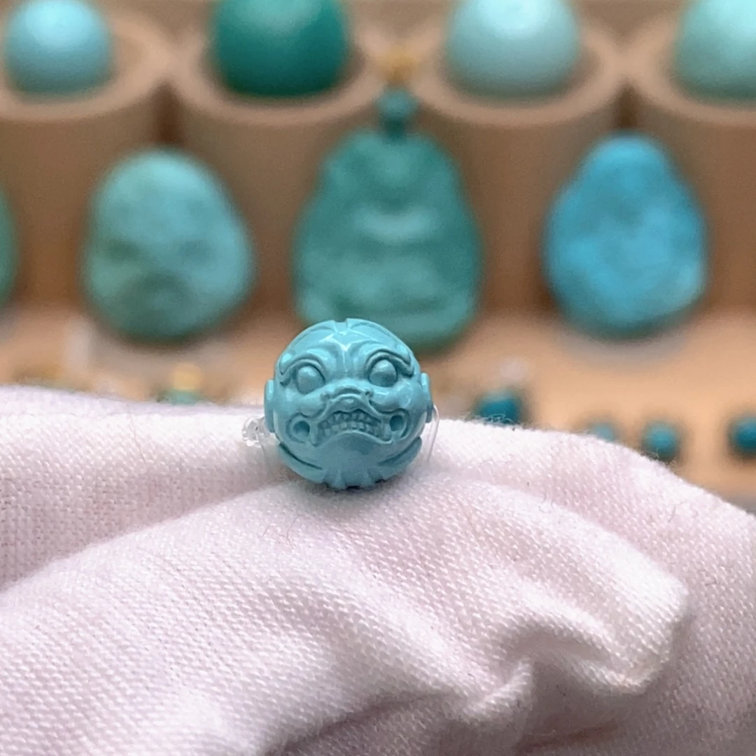 绿松石未镶嵌珠宝奇石9.4mm