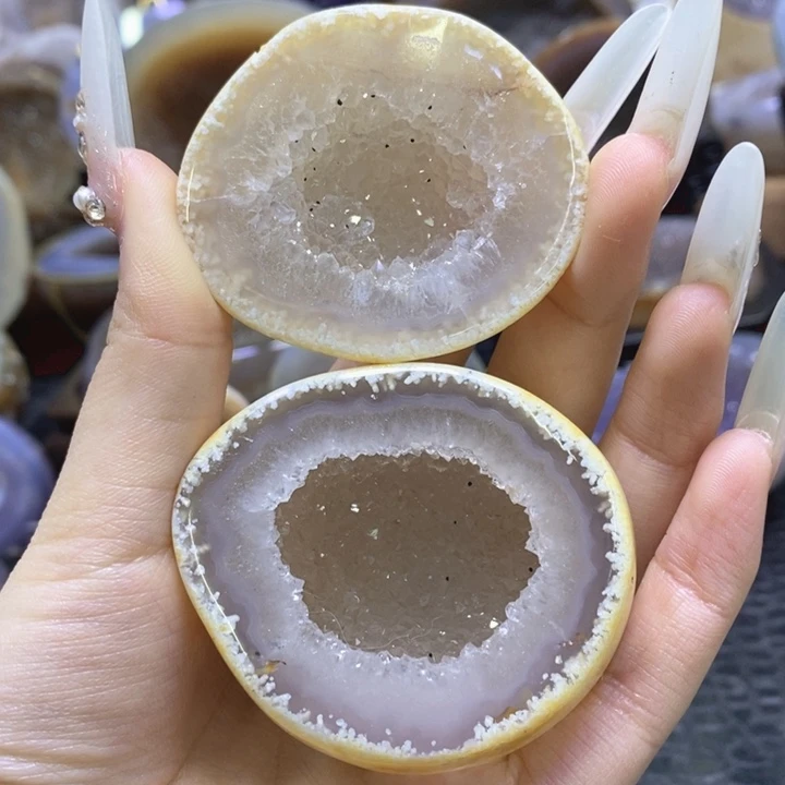 未镶嵌珠宝半成品水晶白晶盆
