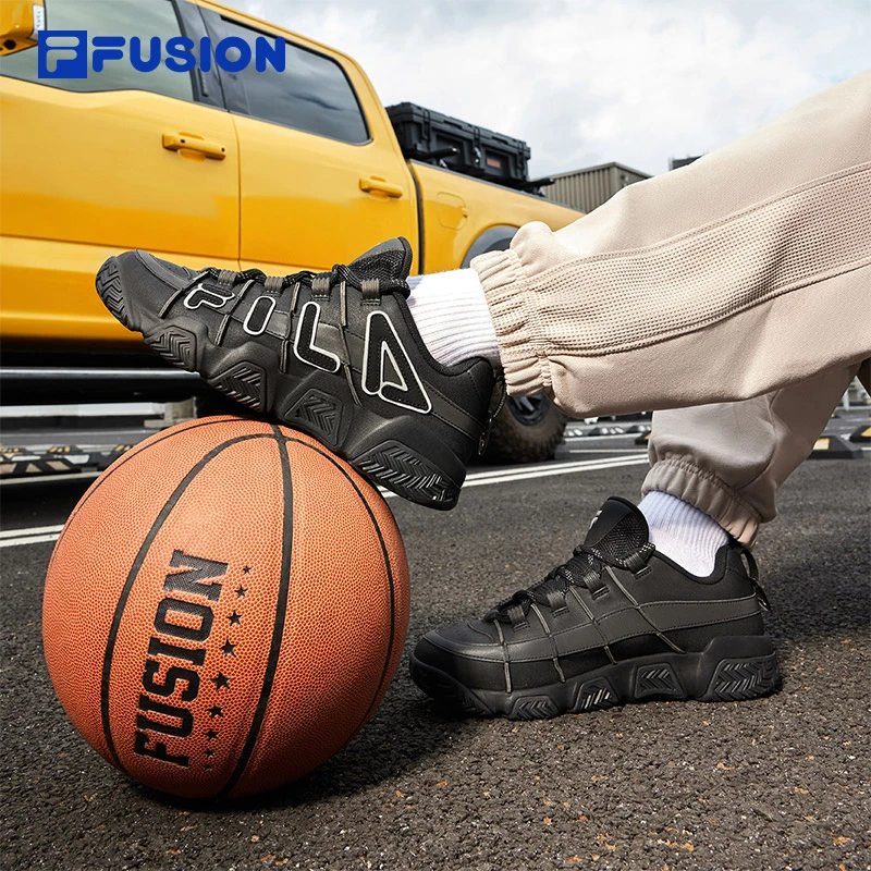 【新品抢先】FILA FUSION斐乐潮牌男鞋复古篮球鞋面包鞋T12M443215