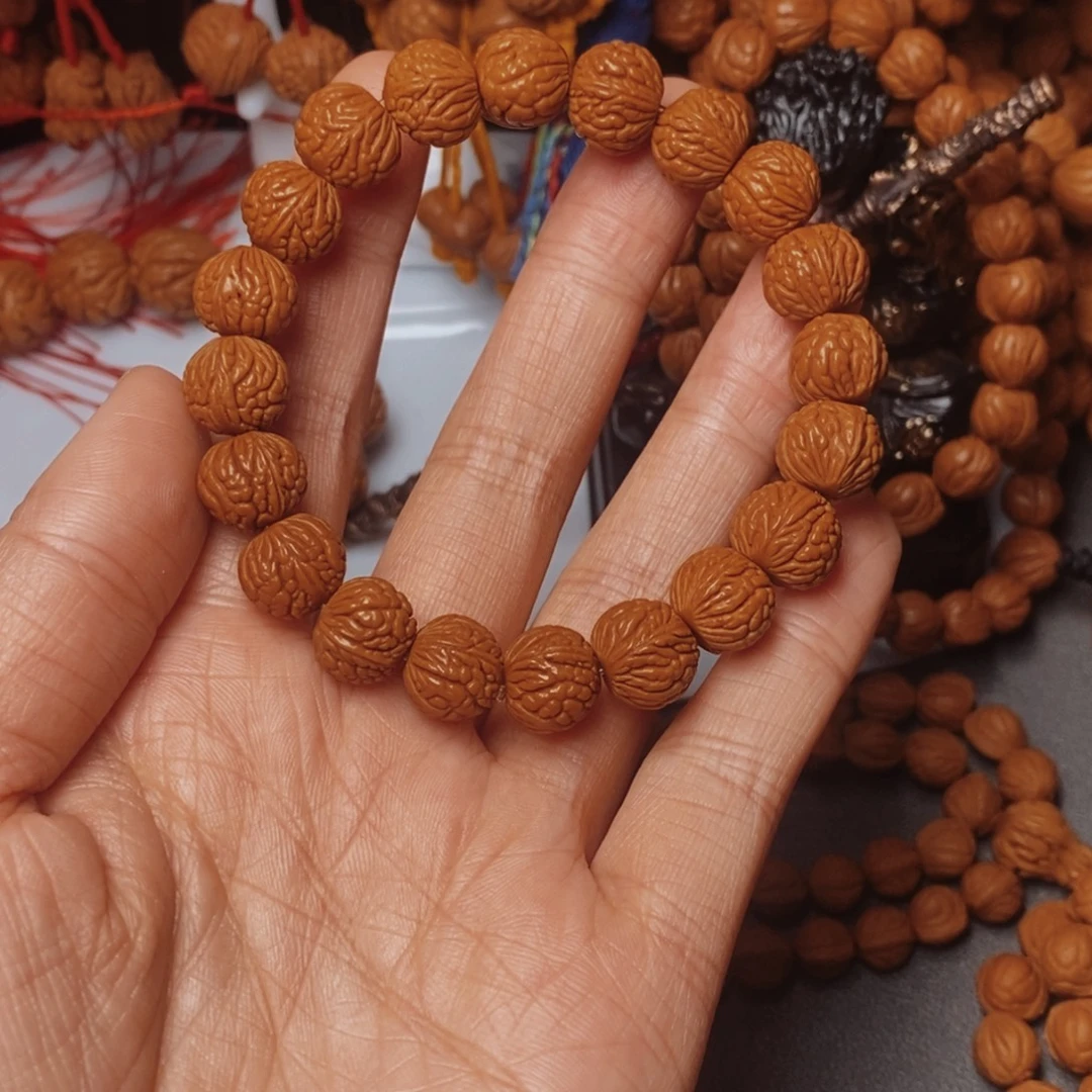 吊坠桃核桃枭手串1