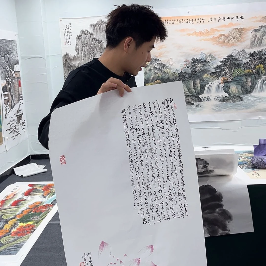 国画a***顺宣纸国画纯手绘作品