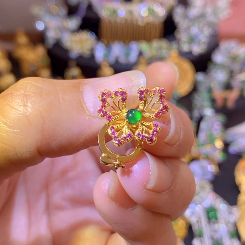 【闪购商品】银S925镶嵌挂件翡翠