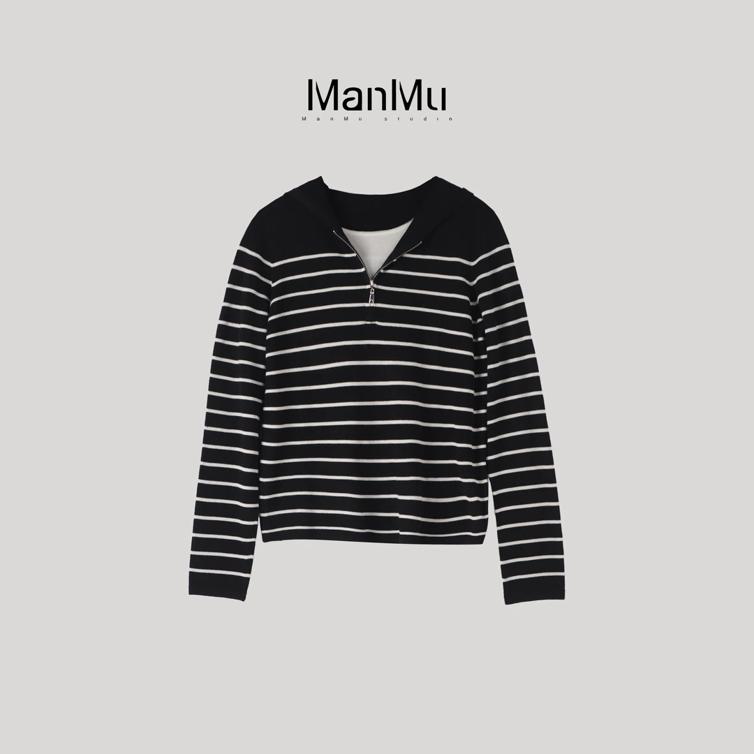 满目ManMu 【张琪专属】高级定制秋冬时尚百搭羊绒羊毛针织衫350501