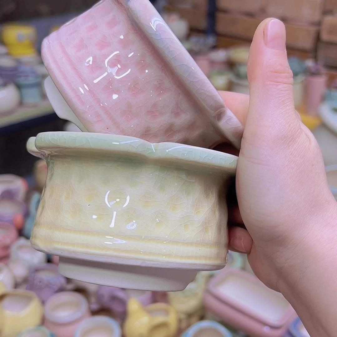 陶瓷花盆当场满12包邮