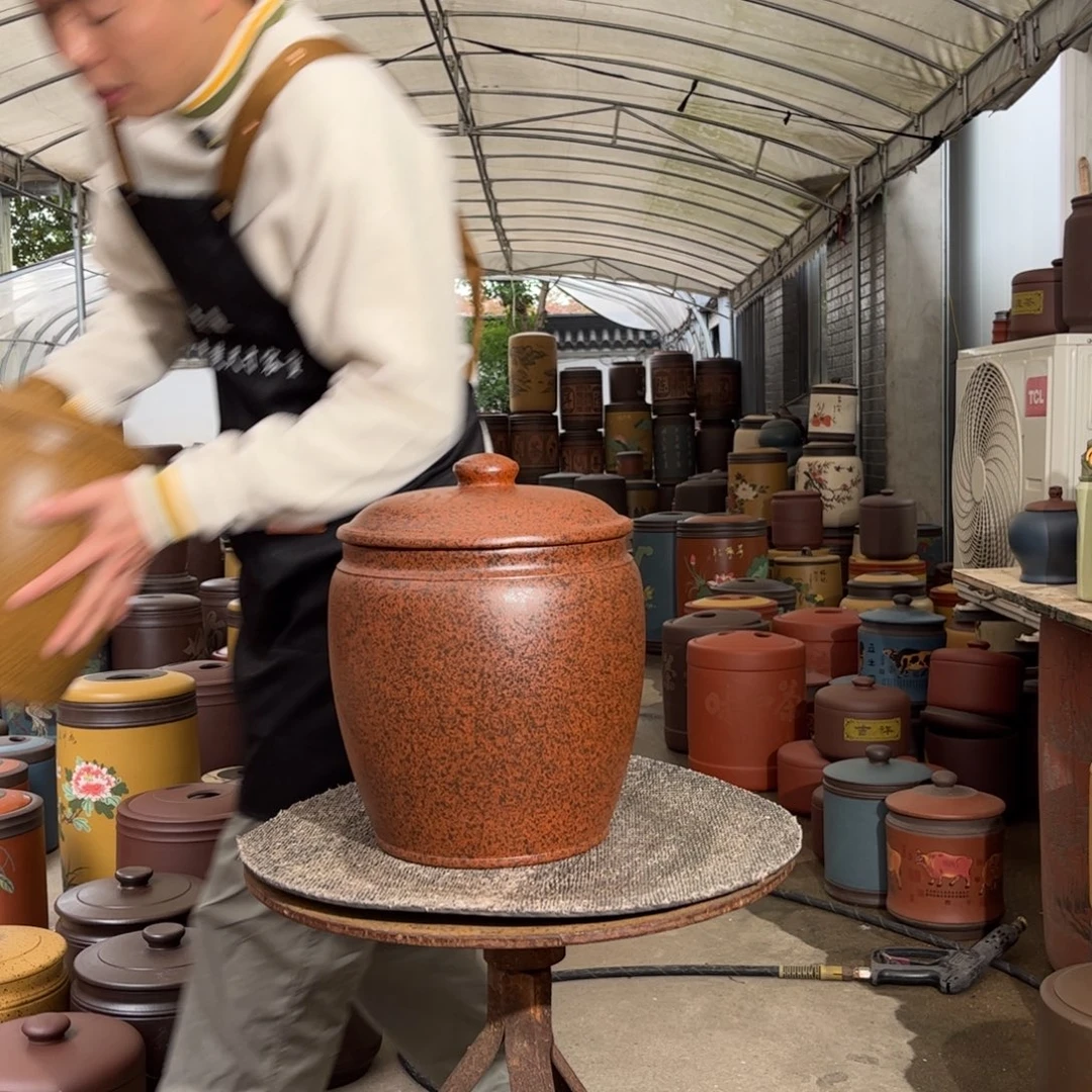 茶叶罐紫砂10 饼茶叶罐