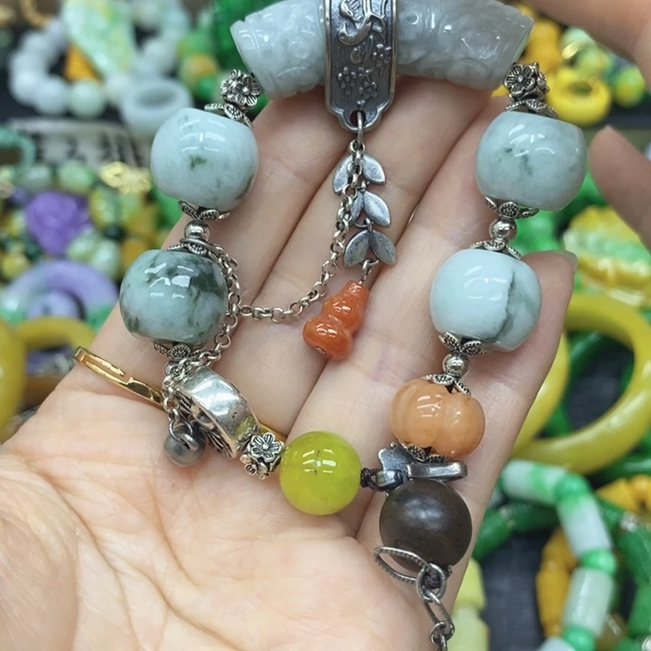 未镶嵌翡翠耳饰手链44