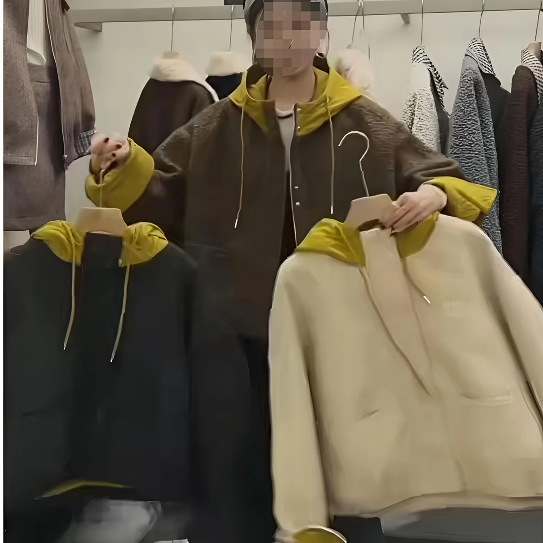 【0261】厚款中长款秋冬季女短外套外套连帽保暖常规款加厚
