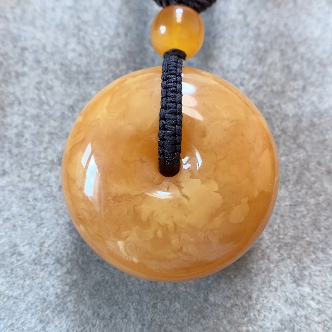 未镶嵌项链蜜蜡吊坠