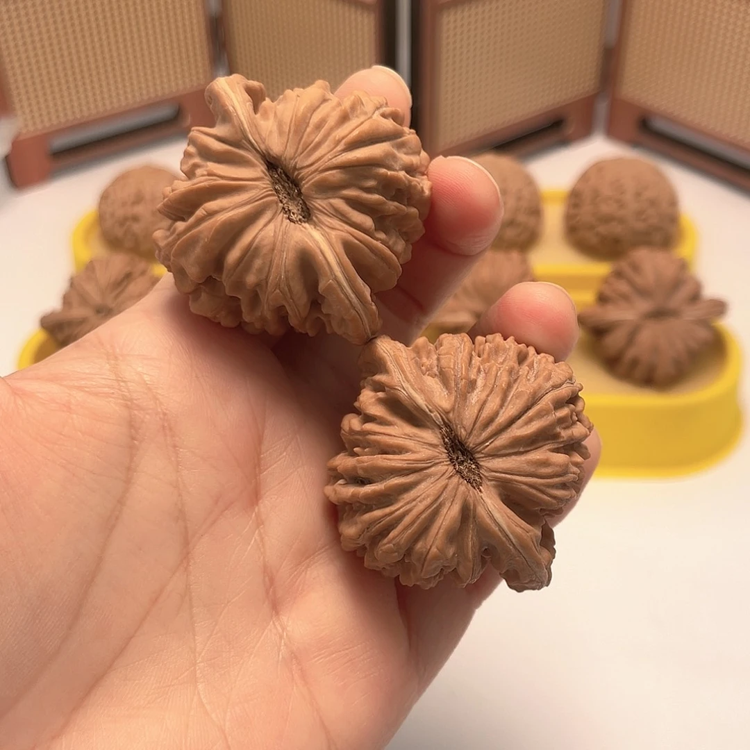 桃核把件47全品四座楼51.8克