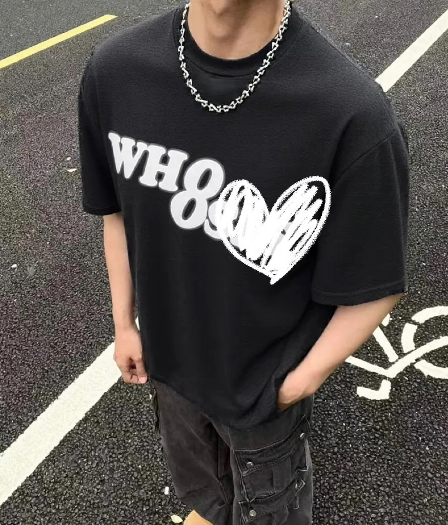 呆呆姐 W家幻影基础LOGO纯棉重磅圆领短袖T！热卖60W件+