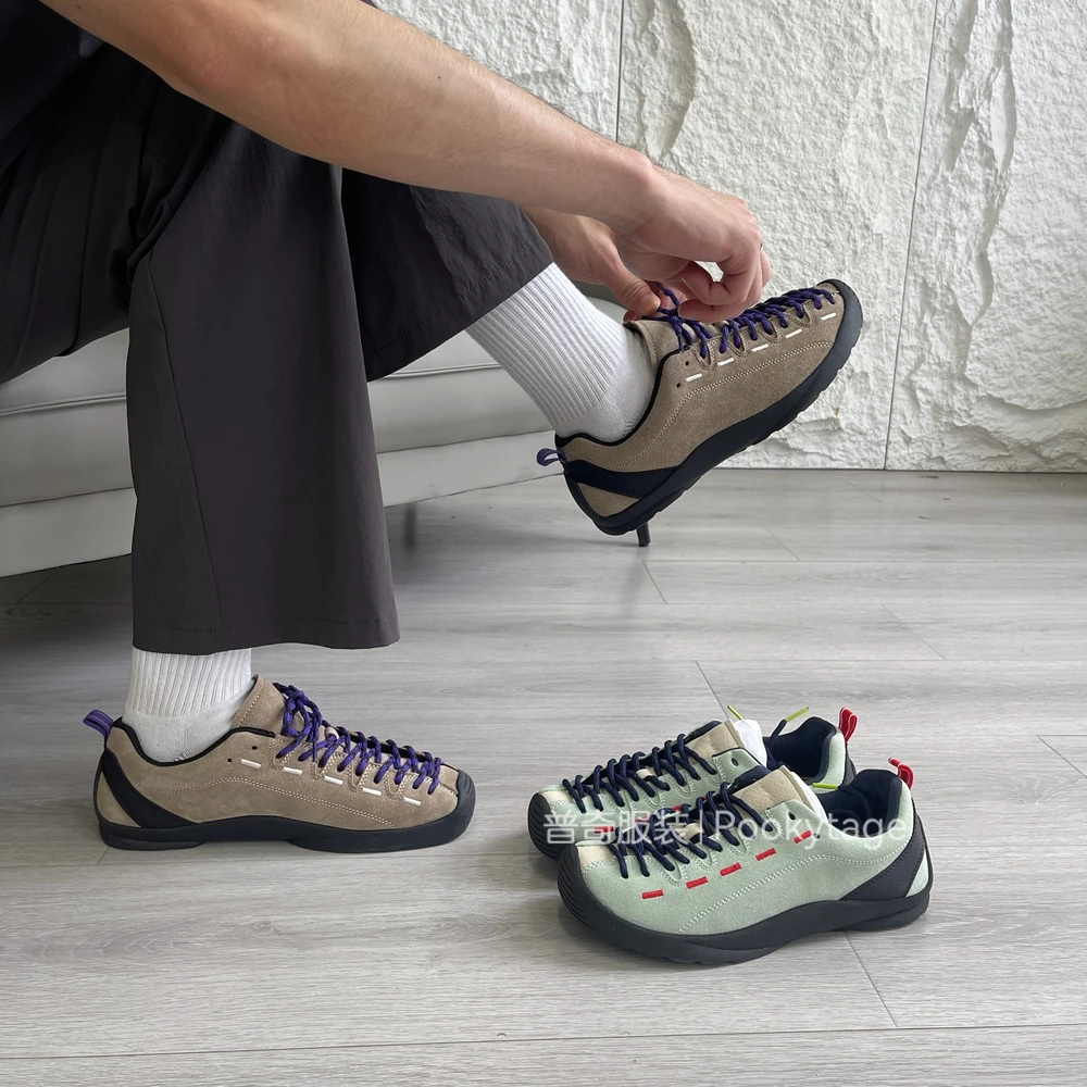 EN正确版！柜1000+！反绒牛皮！山系户外男女防滑耐磨运动休闲鞋