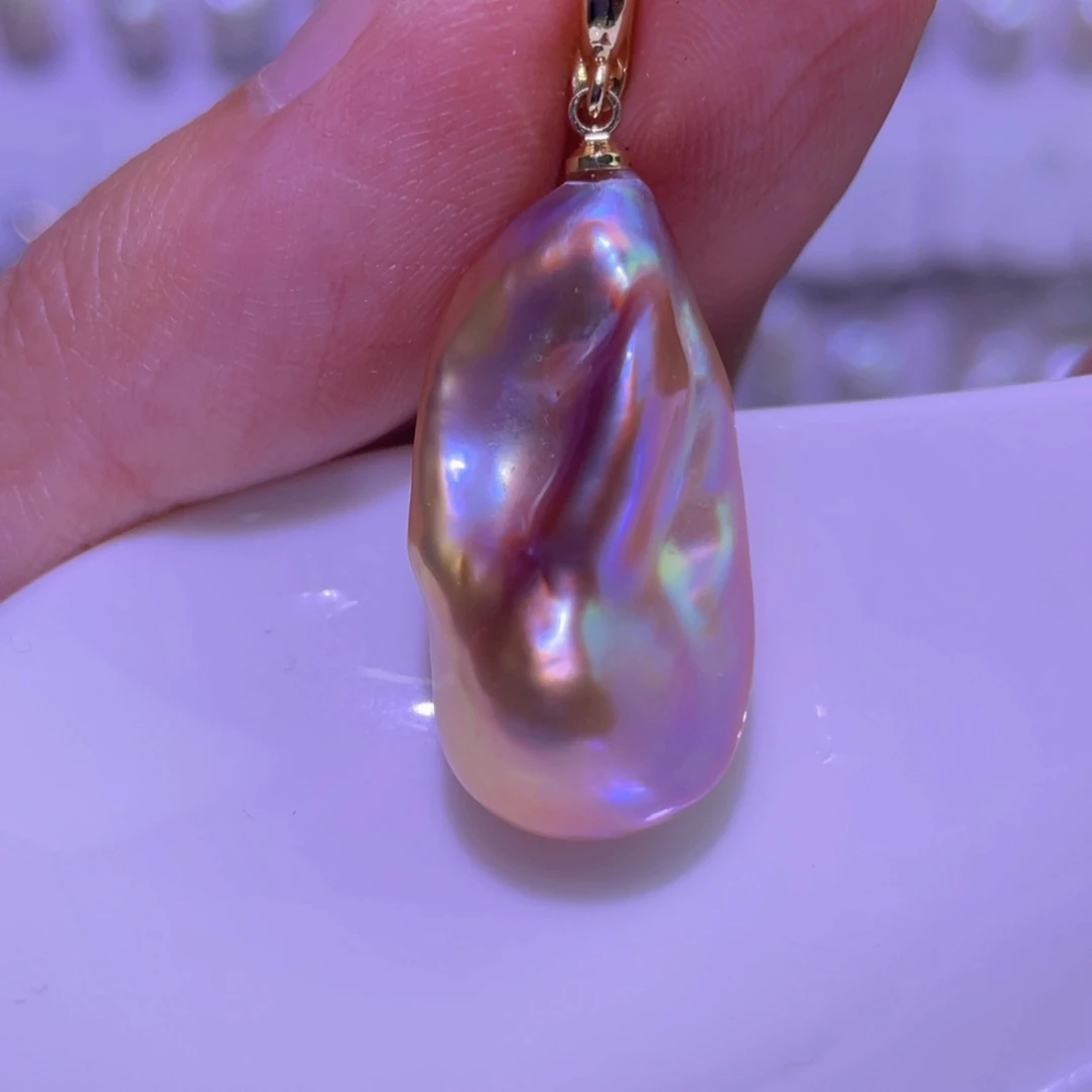 天然淡水珍珠吊坠未镶嵌淡水珍珠