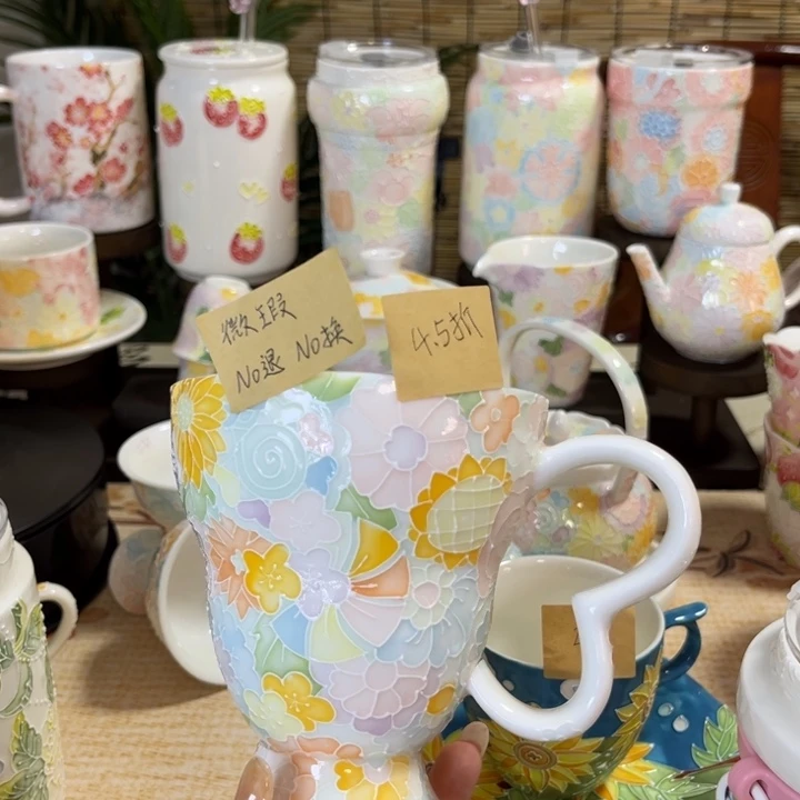 手柄款陶瓷马克杯