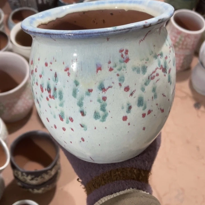 紫砂花盆口径16高度16一只