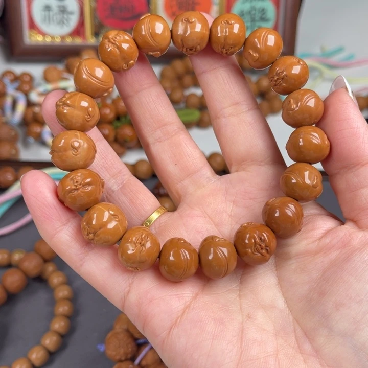猴头核桃吊坠微瑕百态