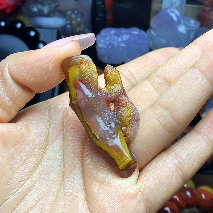 硅化玉未镶嵌吊坠(不含链)