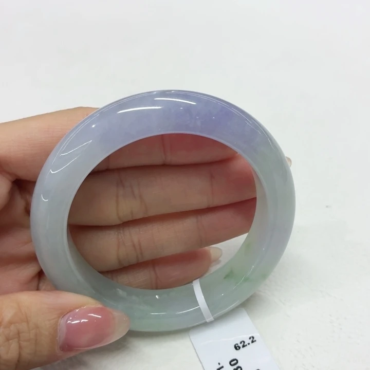 翡翠未镶嵌手镯缅甸翡翠手镯52.9
