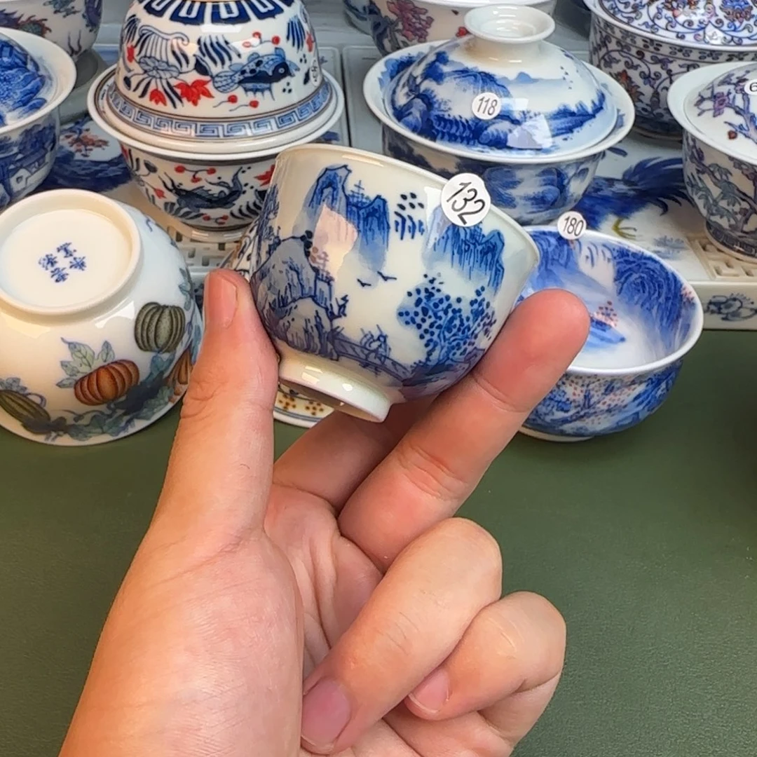 彦祖纯手工手绘茶具132