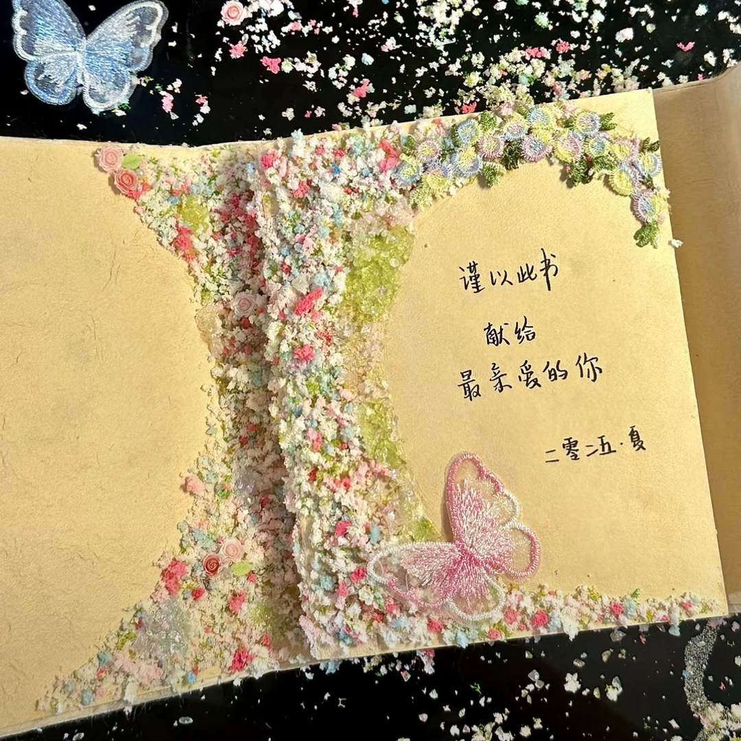 尼泊尔手工本材料包仿真花草树粉复古花粉手帐本花墙艺术场景模拟
