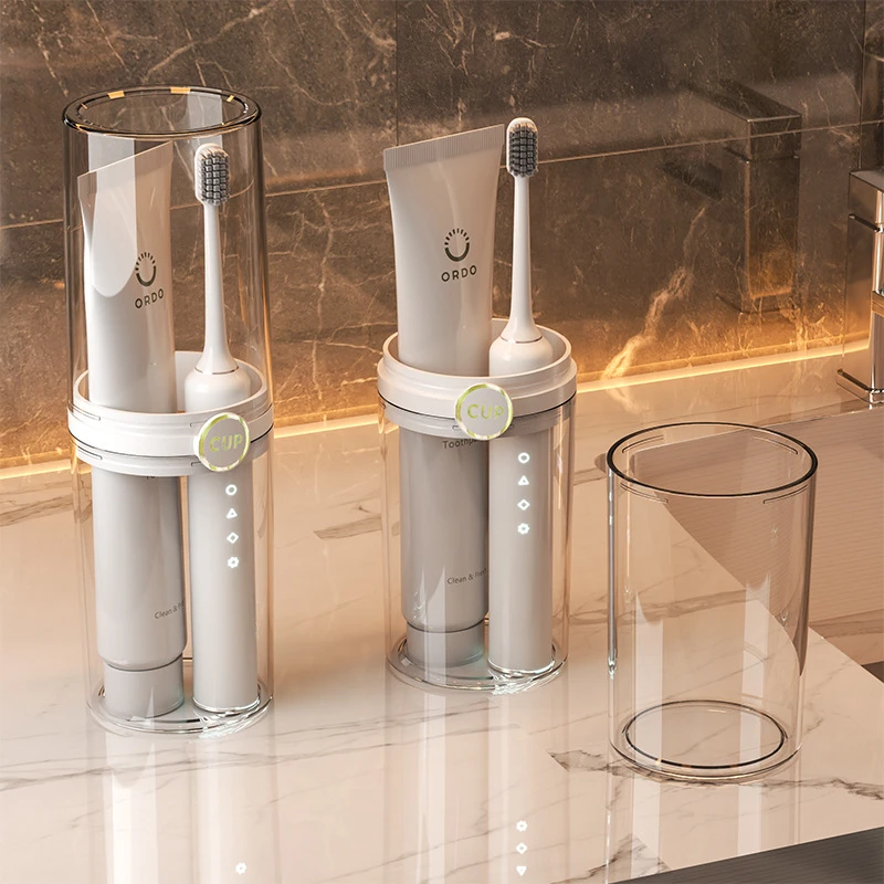 旅行漱口杯便携式洗漱套装刷牙杯电动牙刷收纳盒旅游外出必备神器