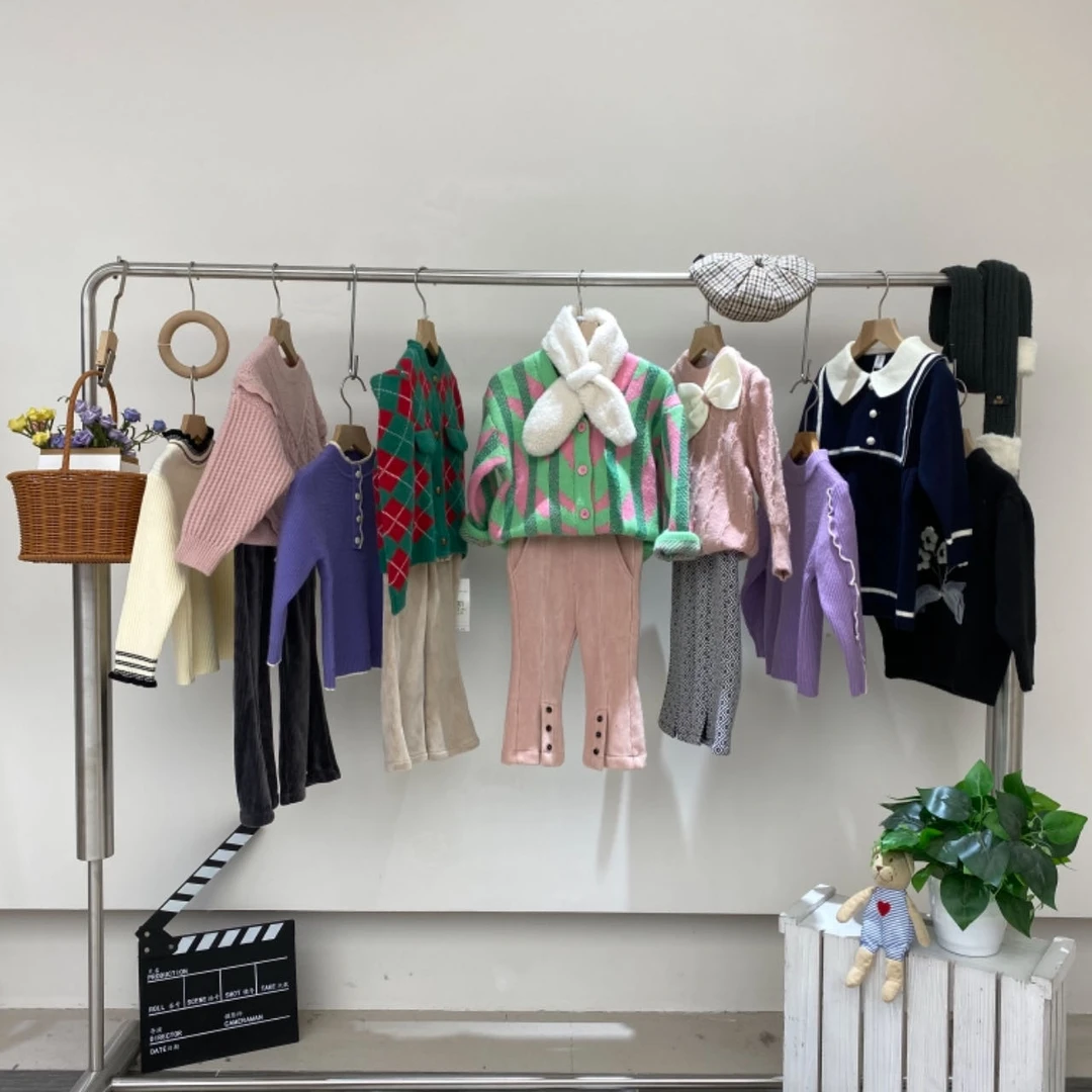 A6822#CYX-MUCANG-2370751童装蓝色毛衣