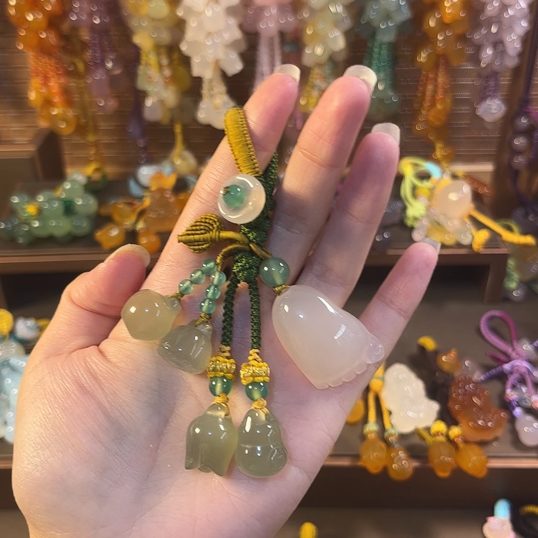 玛瑙/玉髓未镶嵌车挂