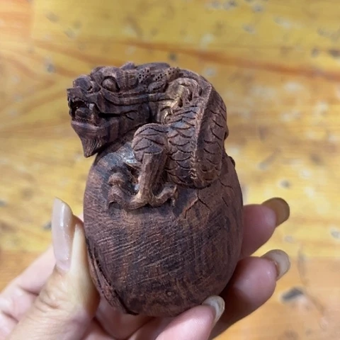 黄花梨/降香黄檀把件罗*磊海南黄花梨
