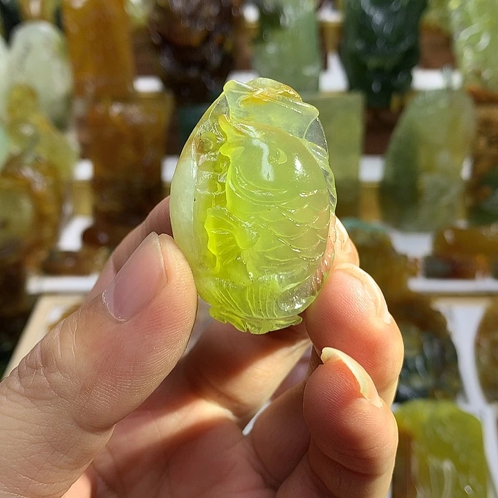 蛇纹石玉未镶嵌珠宝半成品