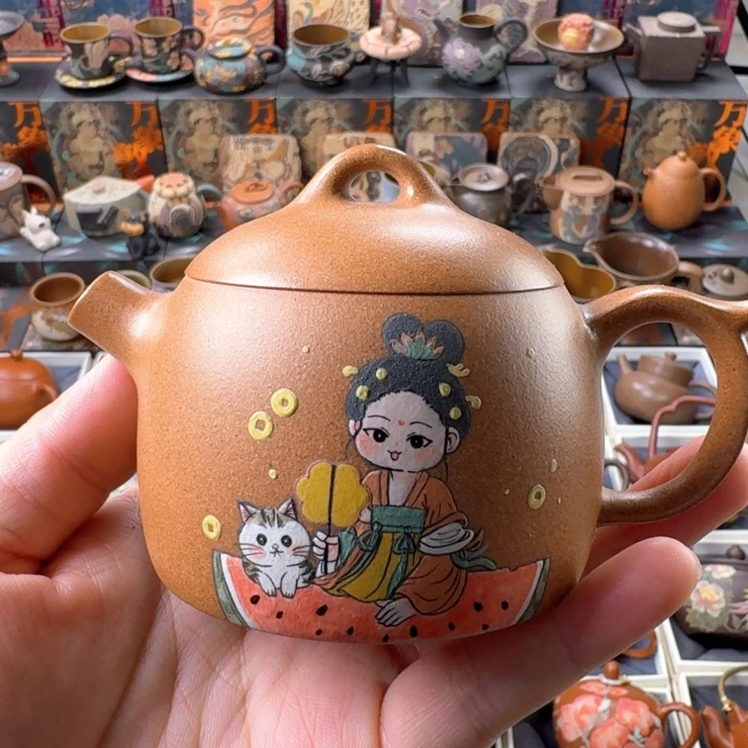 茶壶紫砂150ml原矿精工半手