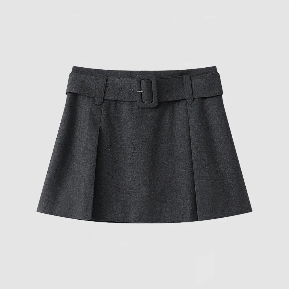 艾诺丝商场同款2025春季新品款高腰百搭休闲工装半身裙女123503