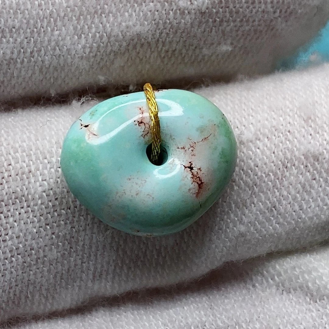 绿松石未镶嵌天然原矿 带武汉地大证书