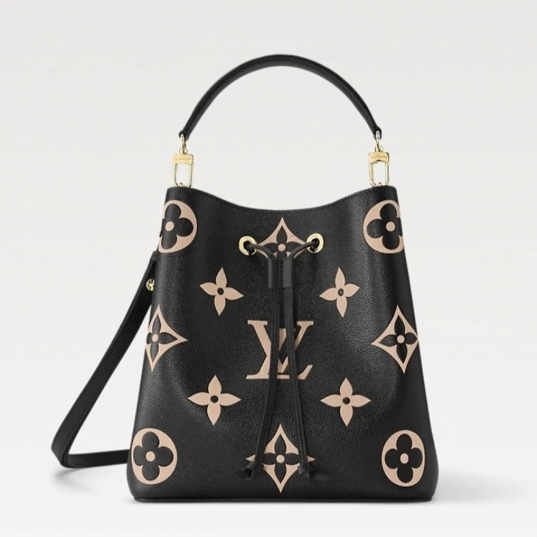 95新 LouisVuitton/路易威登 可乐/LV黑色压纹水桶/98新/