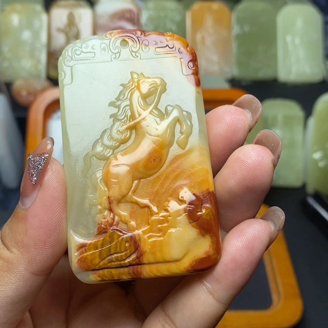 昆仑山料方解石玉
