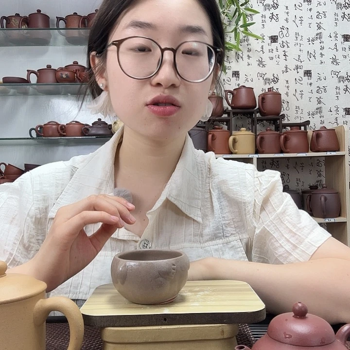 水****茶杯紫砂兔子杯130CC左右没礼盒
