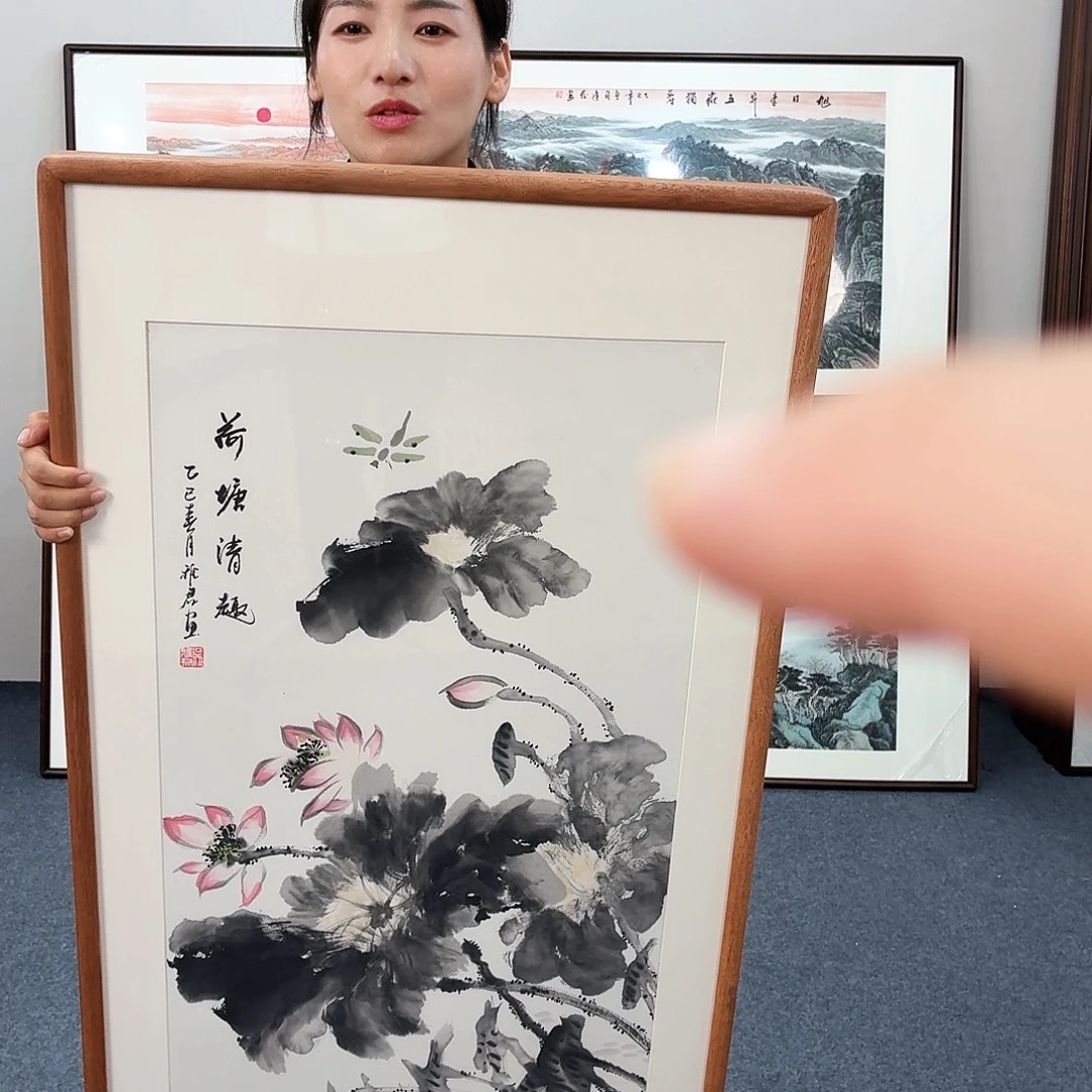国画手绘作品120×60尺寸