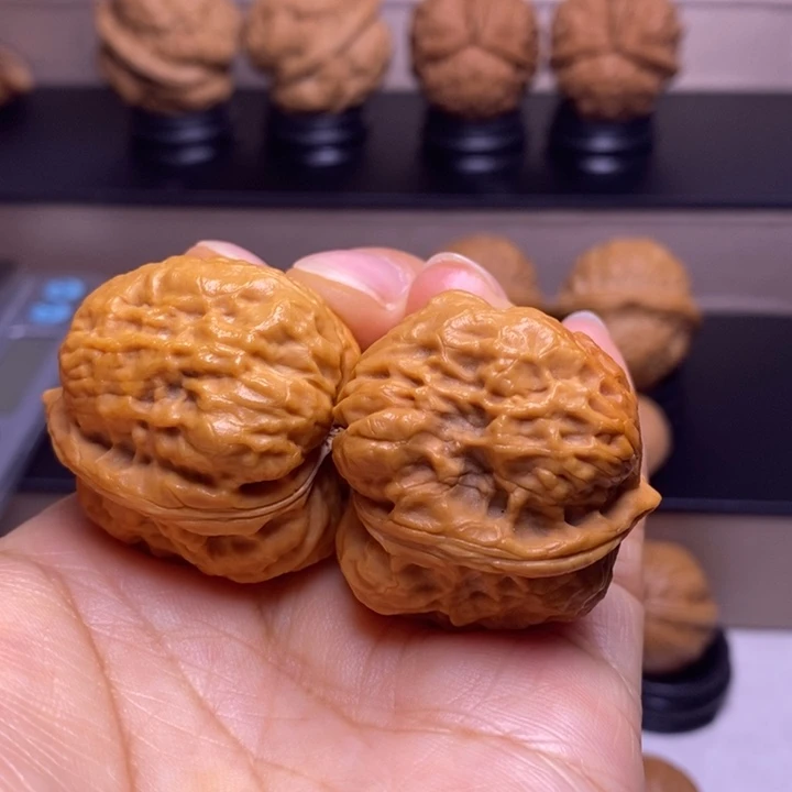 把件文玩核桃卧莲金蟾25