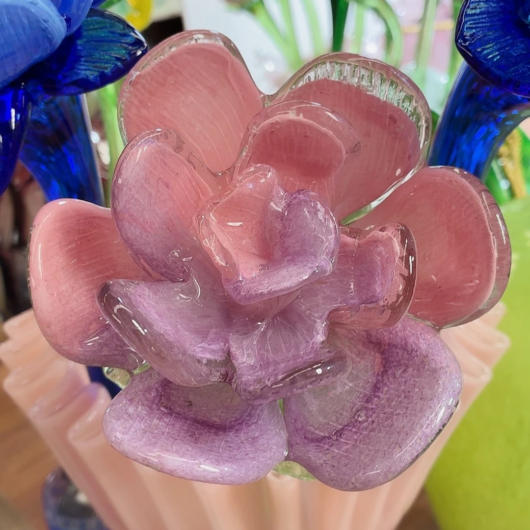 琉璃牡丹花纯手工