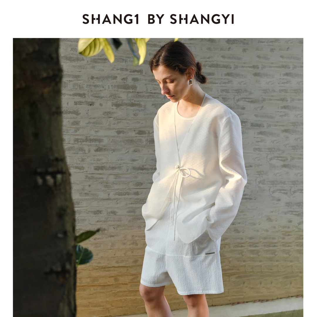 SHANG1 BY SHANG YI中式盘扣纱感西服S25AJ10