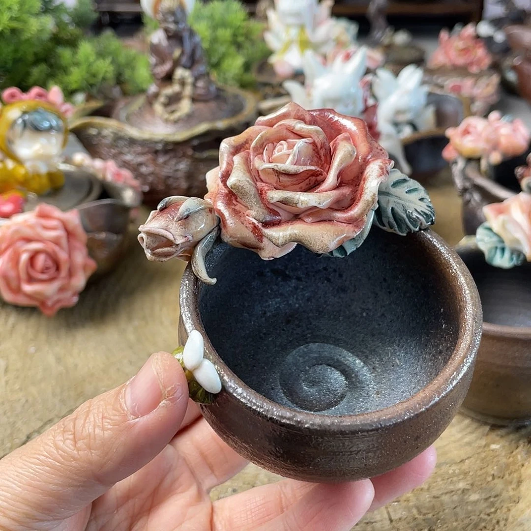 玫瑰花杯子杯子杯子