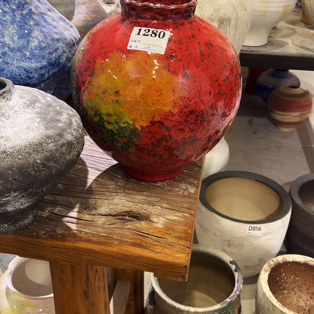 瓶1280高27口8-9陶瓷花瓶无孔