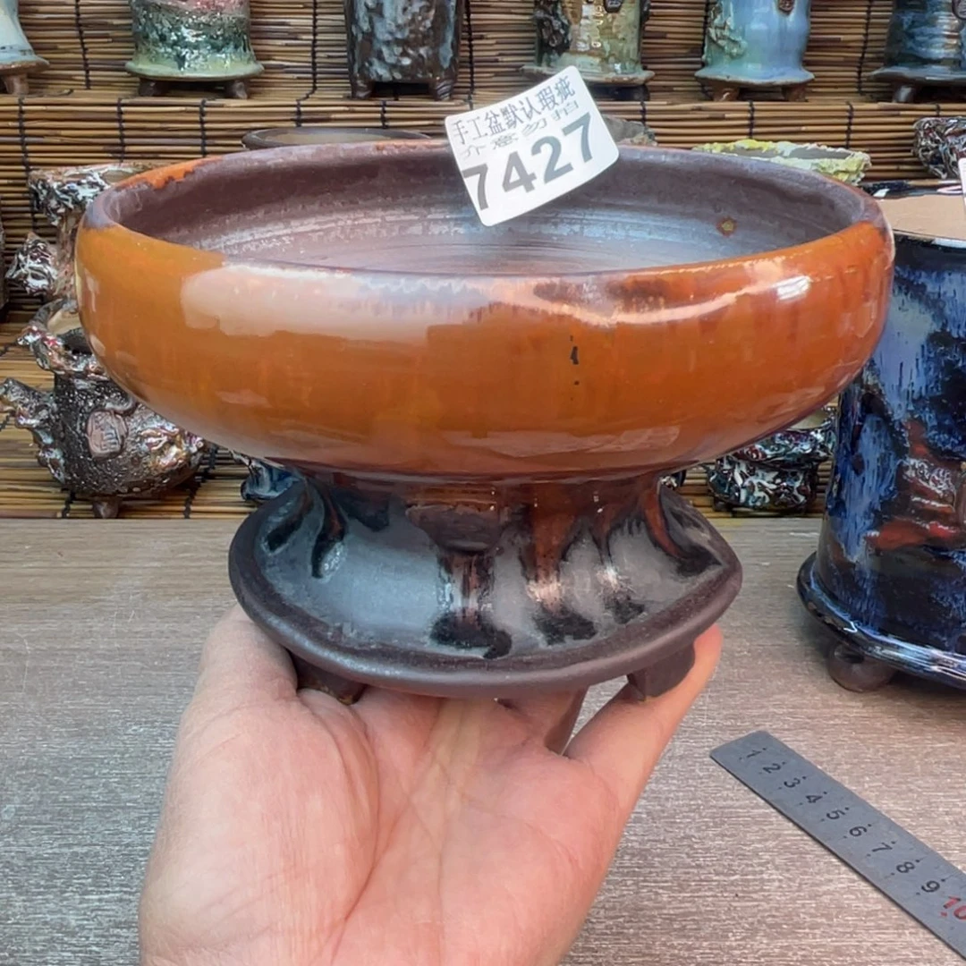 手工花盆默认瑕疵完美者勿拍