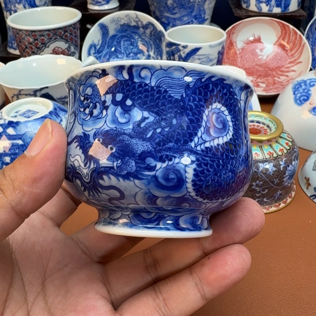 祖***宗杯子景德镇全手工手绘陶瓷