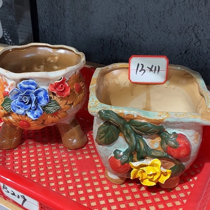 瑕疵粗陶花盆瑕疵