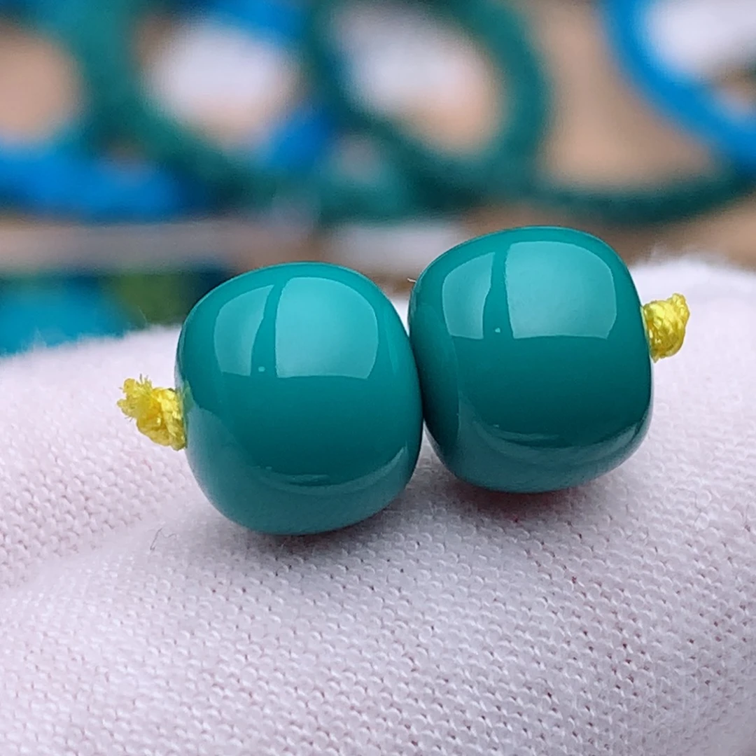 未镶嵌绿松石珠宝奇石8.8mm