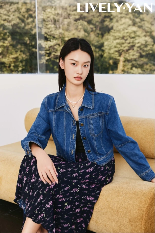 【俪妍】春装新款牛仔外套百搭款